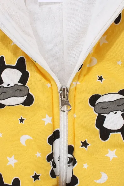 Unisex Sarı Panda Yıldız Desenli Uyku Tulumu 2.5 TOG