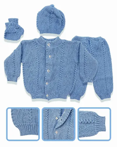 Mavi Bebek Triko 4 lü Takım