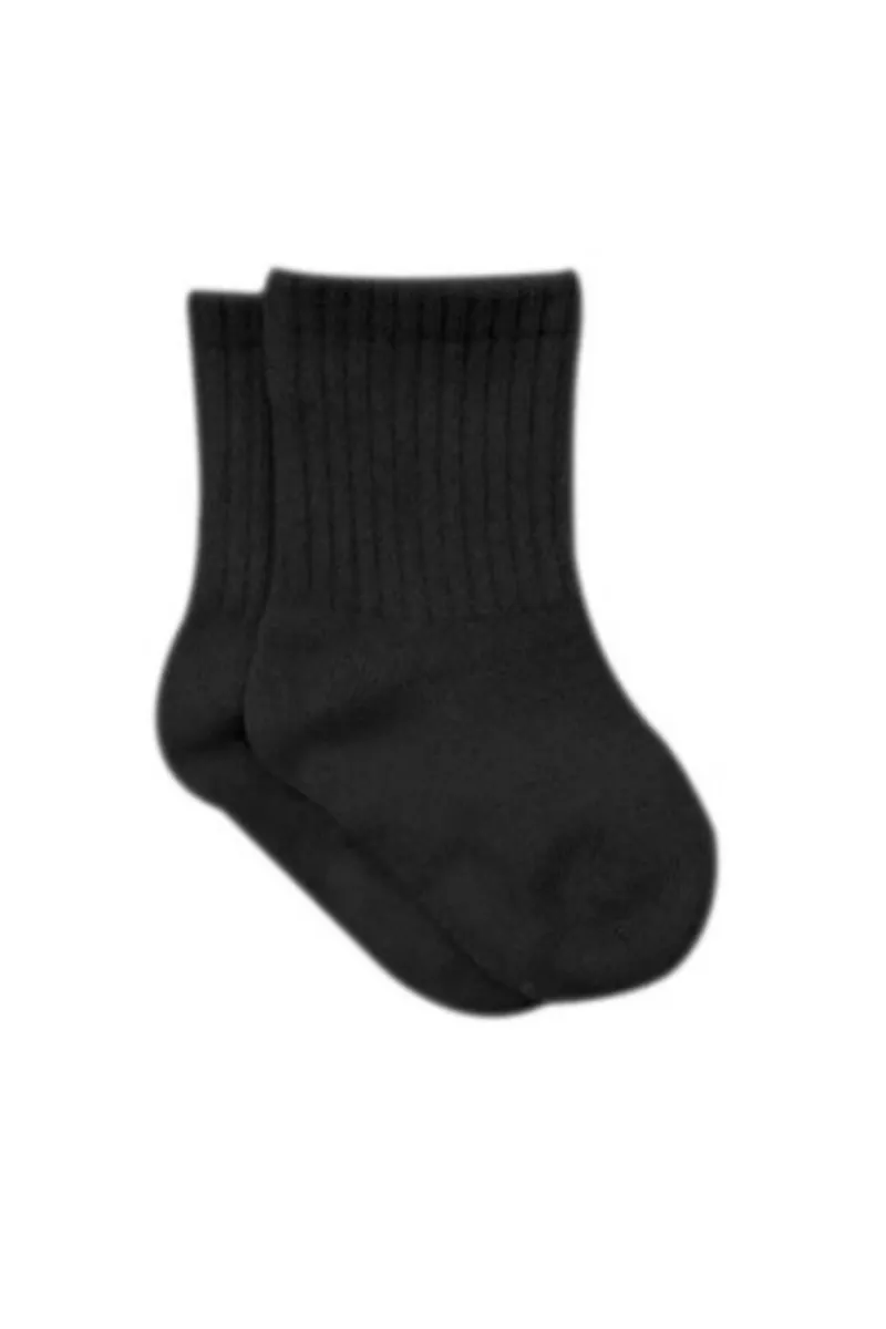 Bistyle 6'Lı Basic Penye Soket Çorap 10101 Siyah
