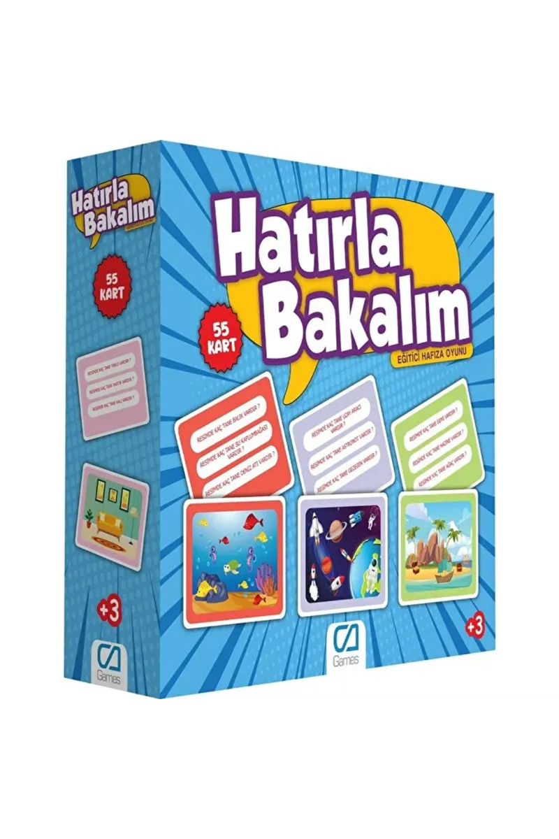 Games Hatırla Bakalım Eğitici Hafıza Oyunu 55 Kart 5108