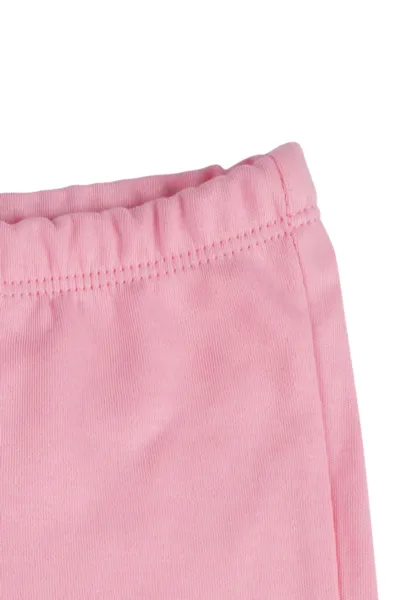 Kız Bebek Krem Pembe Çiçek Baskılı 2'li Takım