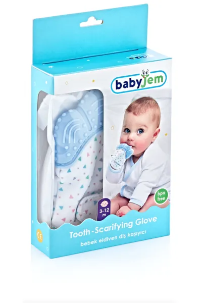 BabyJem Diş Kaşıyıcı Eldiven 526 Mavi