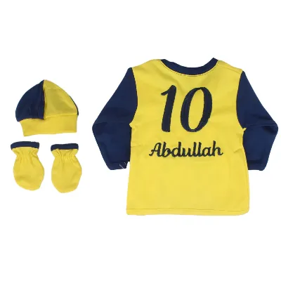 Unisex Taraftar FB Fenerbahçe İsme Özel 4 Parça Takım 0-3 Ay