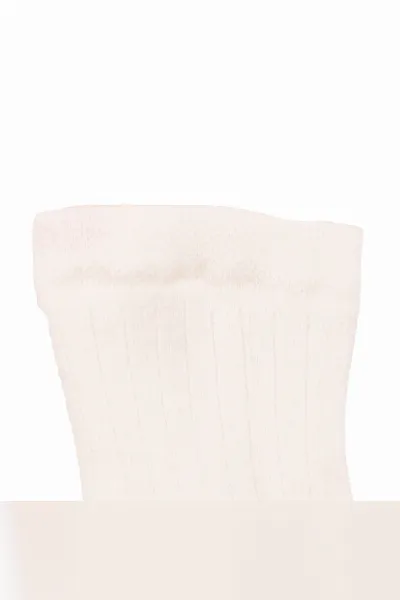 Unisex Ekru Love Kaydırmaz Taban Polar Çorap