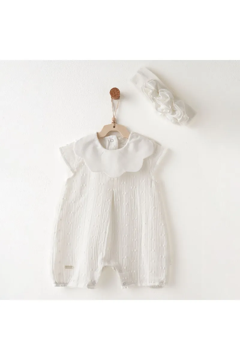 Andywawa AC26641 Baby Chic Tulum Takım Ekru