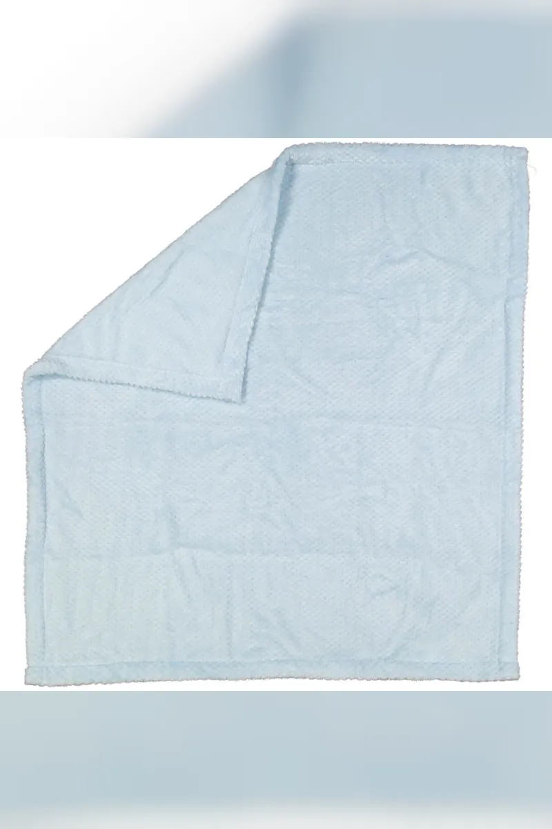 Erkek Bebek Mavi Angora Peluş Battaniye 90x95
