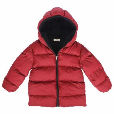 Unisex Bordo Kapşonlu Şişme Mont
