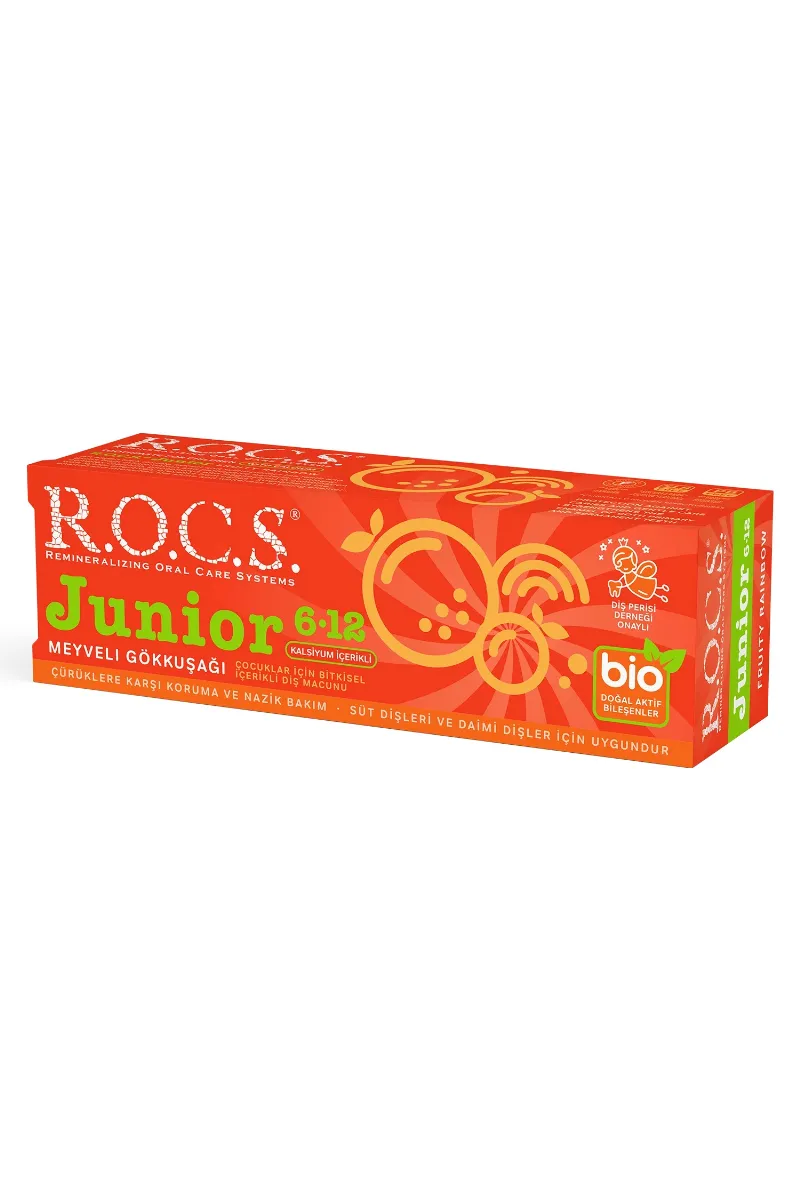 R.O.C.S. Junior Diş Macunu 6-12 Yaş 60 ml Meyveli Gökkuşağı