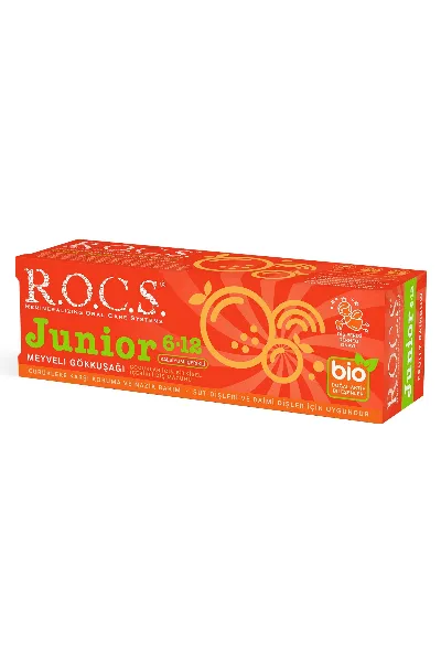 R.O.C.S. Junior Diş Macunu 6-12 Yaş 60 ml Meyveli Gökkuşağı