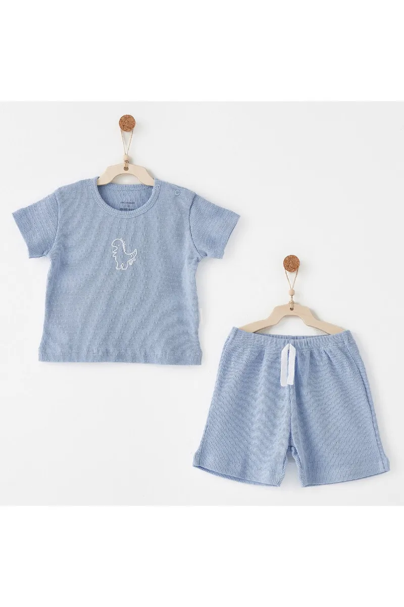 Andywawa AC26771 Jacquard Special Modal 2li Takım Blue