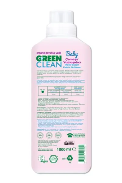 Green Clean Baby Bitkisel Çamaşır Yumuşatıcı 1000 ml