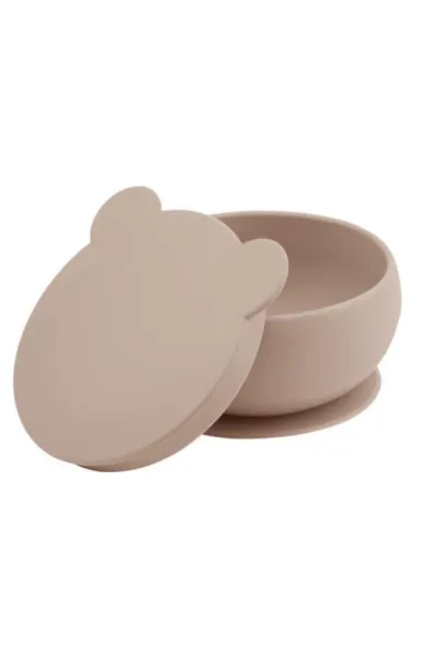 OiOi Silikon Kapaklı Kase Bubble Beige