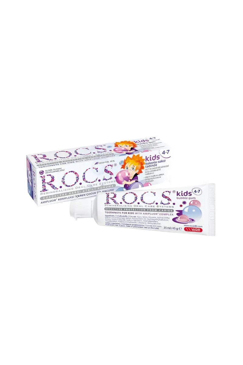 R.O.C.S. Kids Diş Macunu 4-7 Yaş 35 ml Sakız