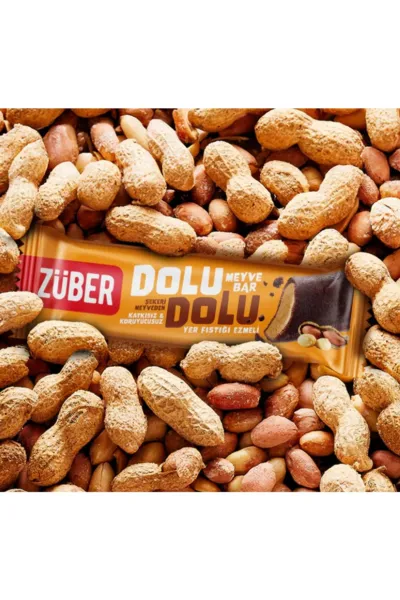 Züber Dolu Dolu Fıstık Ezme Meyve Bar 30 Gr