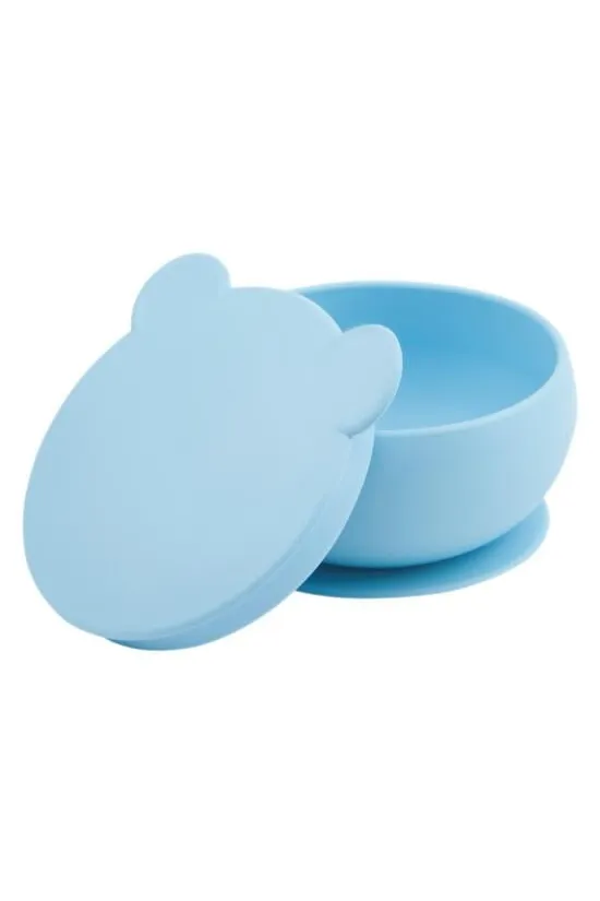 OiOi Silikon Kapaklı Kase Mineral Blue