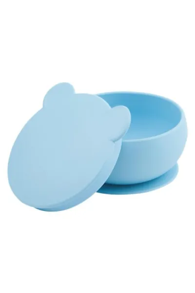 OiOi Silikon Kapaklı Kase Mineral Blue
