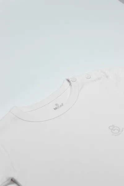 Bistyle Natural Basic Style Uzun Kol Body 17104 Beyaz