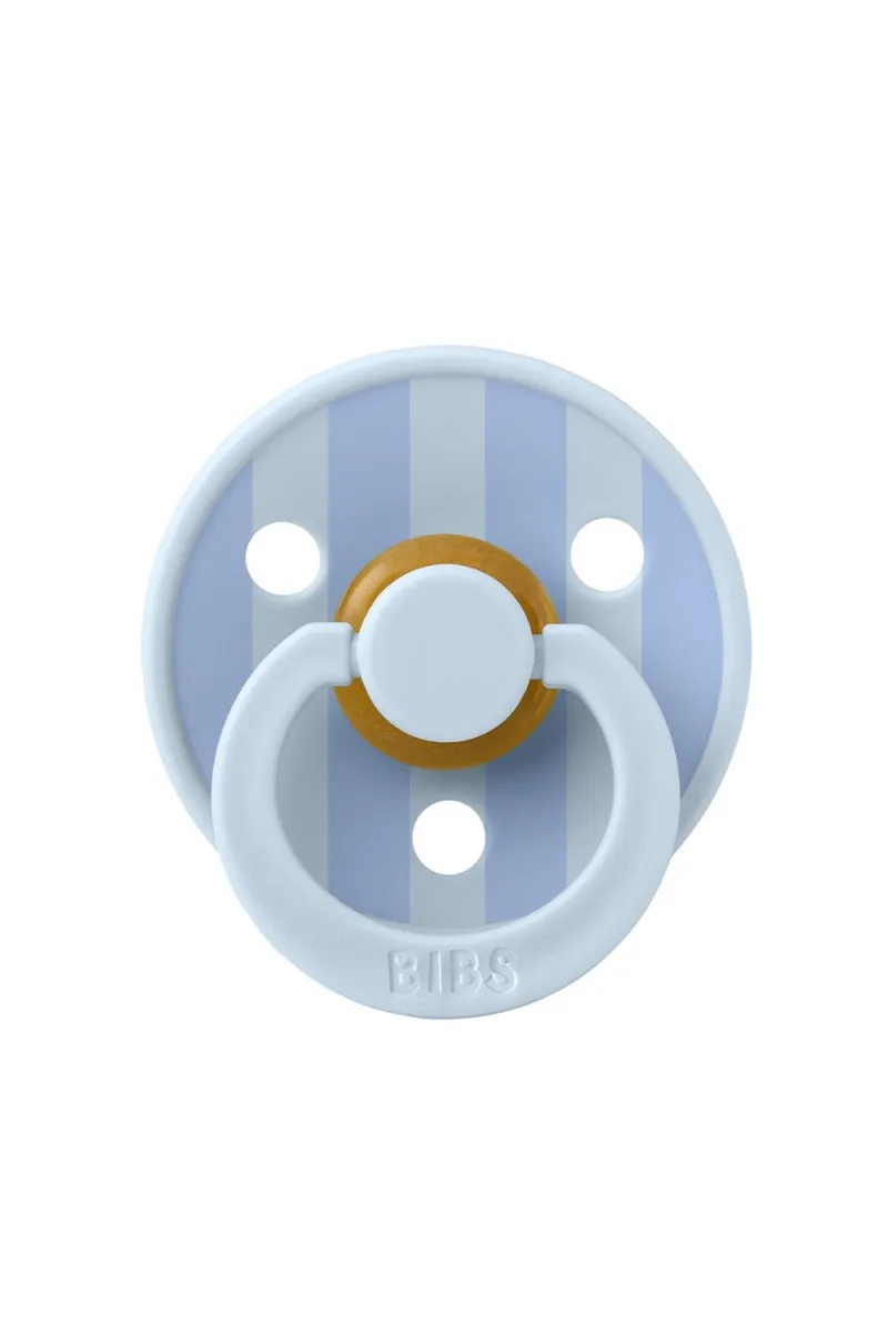 Bibs Studio Colour Block Kauçuk Emzik 6-12 Ay Baby Blue / Dusty Blue