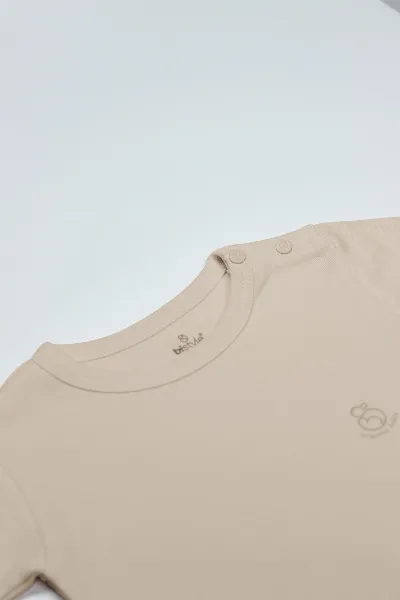 Bistyle Natural Basic Style Uzun Kol Body 17104 Bej