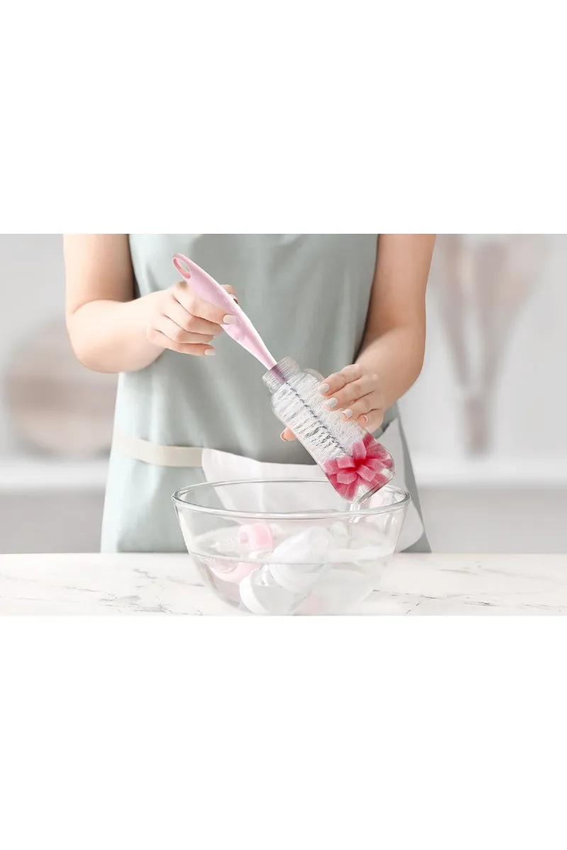 BabyJem Süngerli Biberon Fırçası 776 Pembe