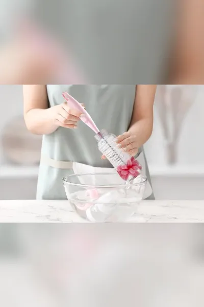 BabyJem Süngerli Biberon Fırçası 776 Pembe