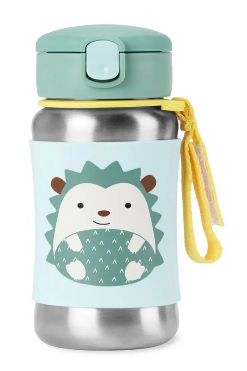 Skip Hop Zoo Pipetli Paslanmaz Çelik Suluk 350 ml Kirpi