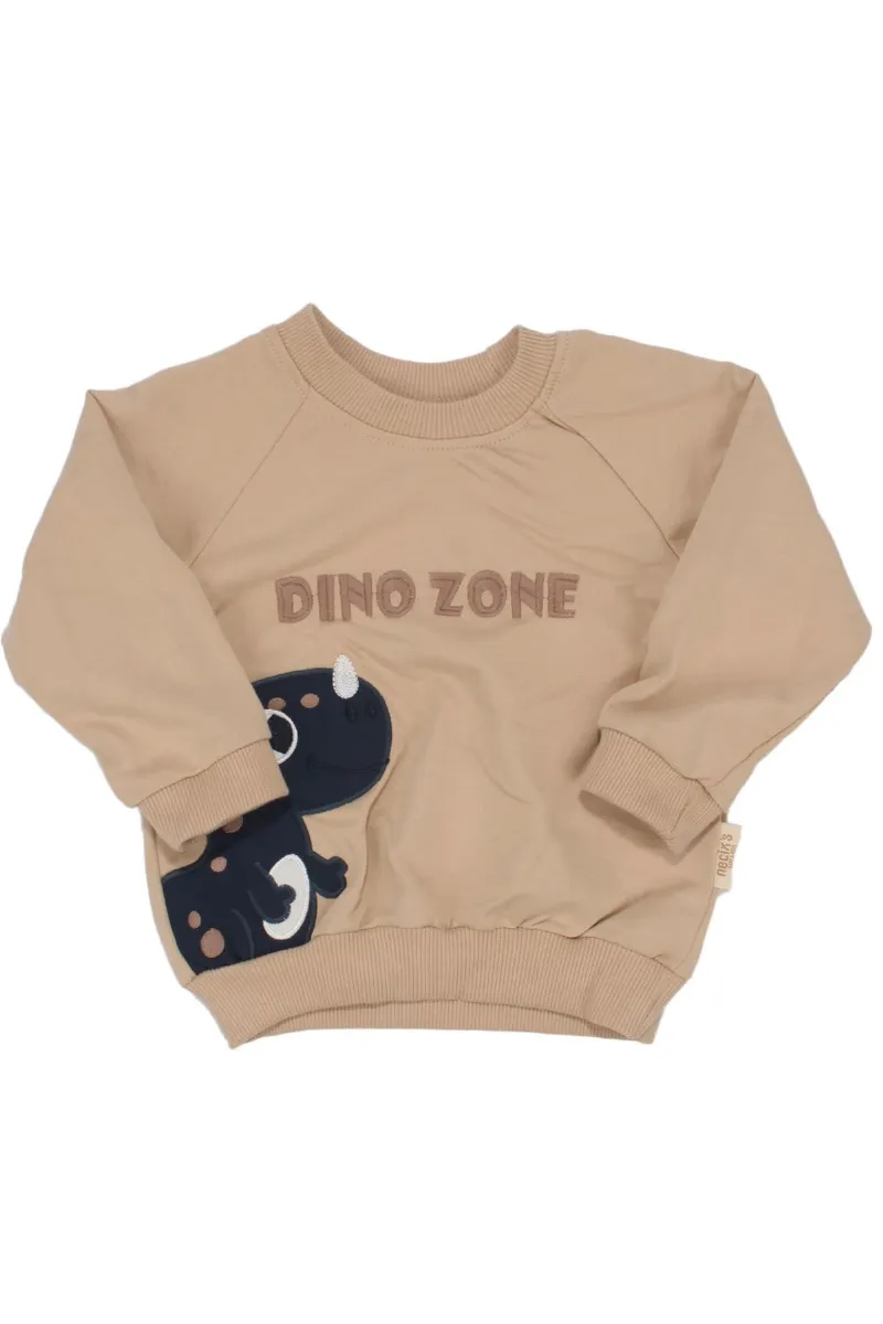 Erkek Bebek Lacivert Dino Şişme Yelekli 3'lü Takım