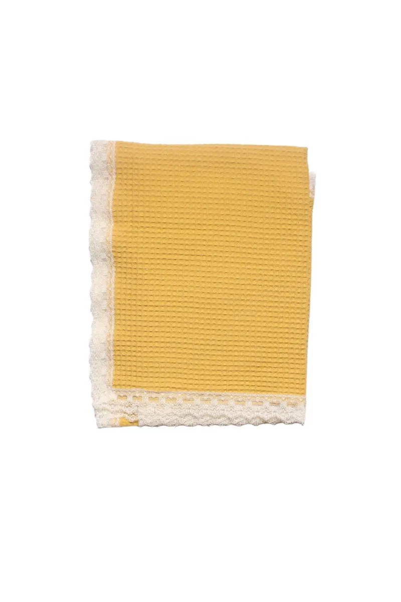 Unisex Hardal Dantelli Pike Battaniye 105*120 cm