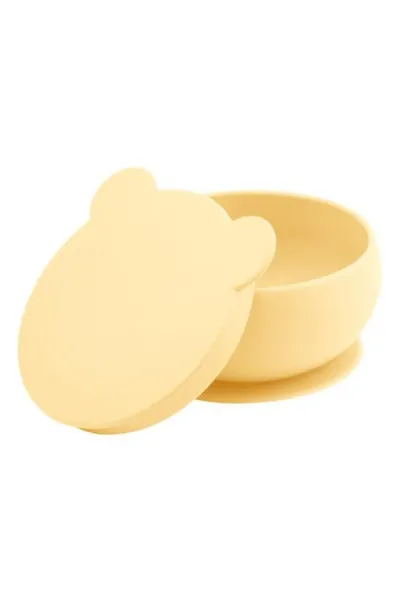 OiOi Silikon Kapaklı Kase Mellow Yellow