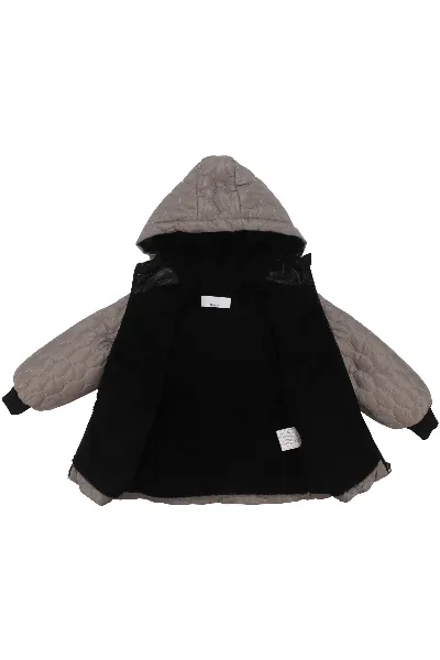 Unisex Vizon İçi Peluş Kapitoneli Mont