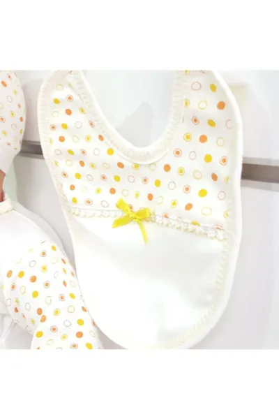 Chery Sarı Penye Tavşan 5 li Hastane Çıkış Bebek Takımı