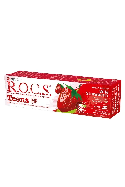 R.O.C.S. Teen Yaban Çileği Diş Macunu 8-18 Yaş 60 ml