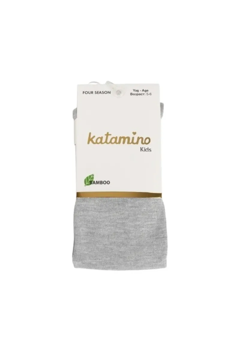 Katamino Mirabel Kız Bambu Külotlu Çorap K30207 Gri