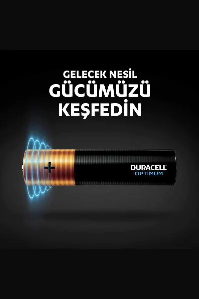 Duracell 4'Lü Optimum AAA Kalem Pil