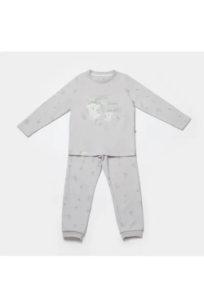 Bibaby Biorganic Koala Jumper Pijama Takım 59778 Gri