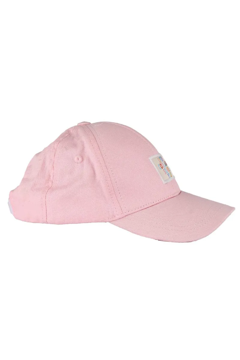 Kız Çocuk Pembe Life Cool Yazılı Şapka 4-8 Yaş