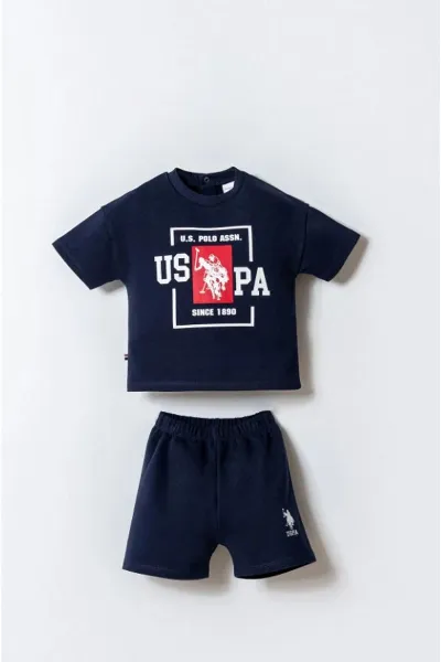 U.S. Polo Şortlu Takım USB2868 Lacivert