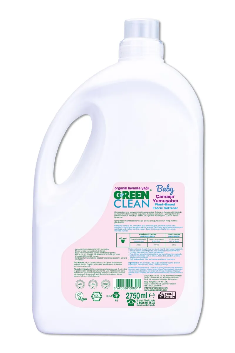 Green Clean Baby Bitkisel Çamaşır Yumuşatıcı 2750 ml