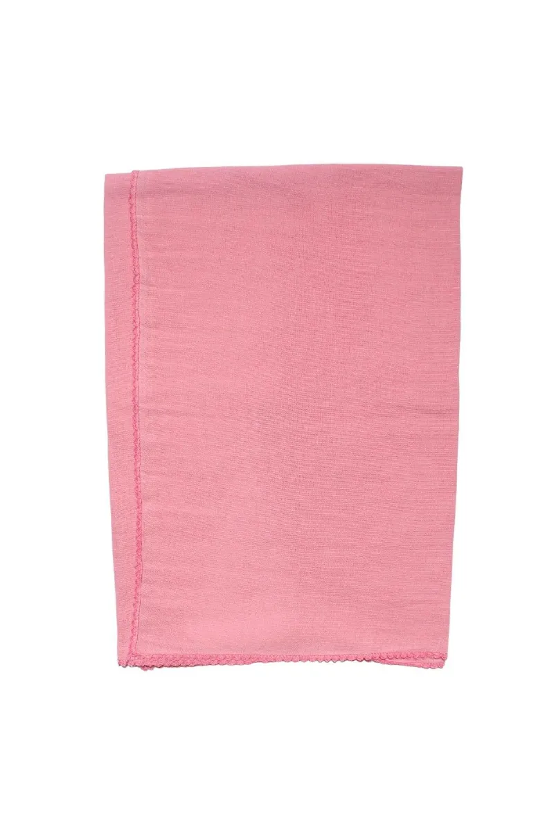 Pembe Çift Kat Müslin Battaniye 80x90 cm