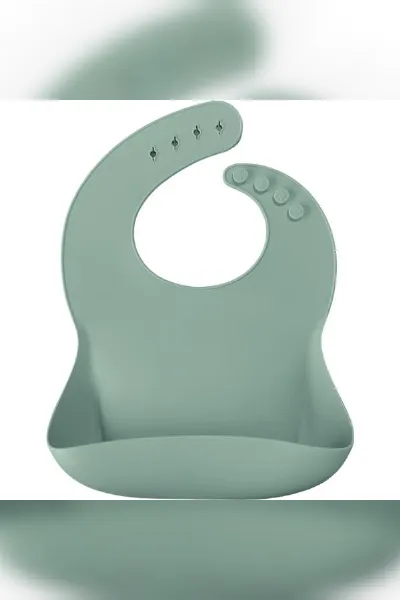 OiOi Basics Silikon Mama Önlüğü River Green