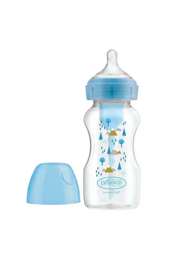 Dr.Brown's PP Geniş Ağız Options Biberon 270 ml Mavi