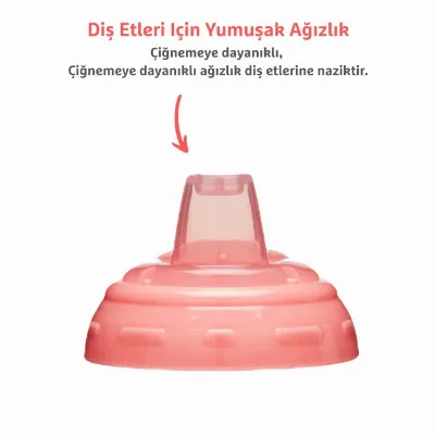Munchkin Might Grip Alıştırma Bardağı 296ml 9ay+ DLST Pembe