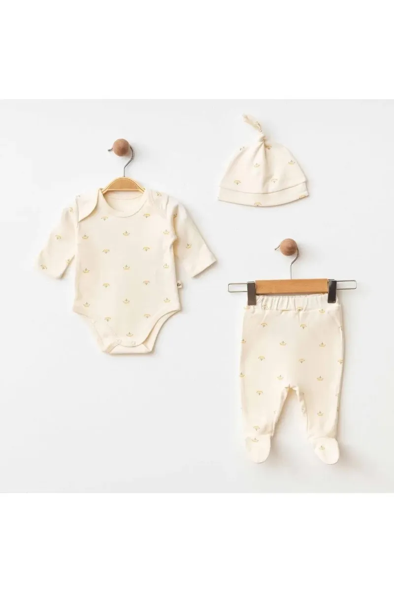 Eslenza Baby 3'Lü Zıbın Takım 0038 Bej
