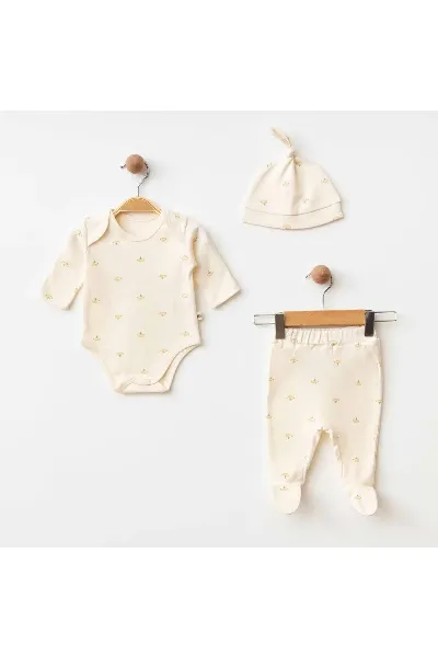 Eslenza Baby 3'Lü Zıbın Takım 0038 Bej