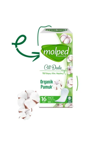 Molped Pure & Soft İnce Günlük Ped 16 Adet