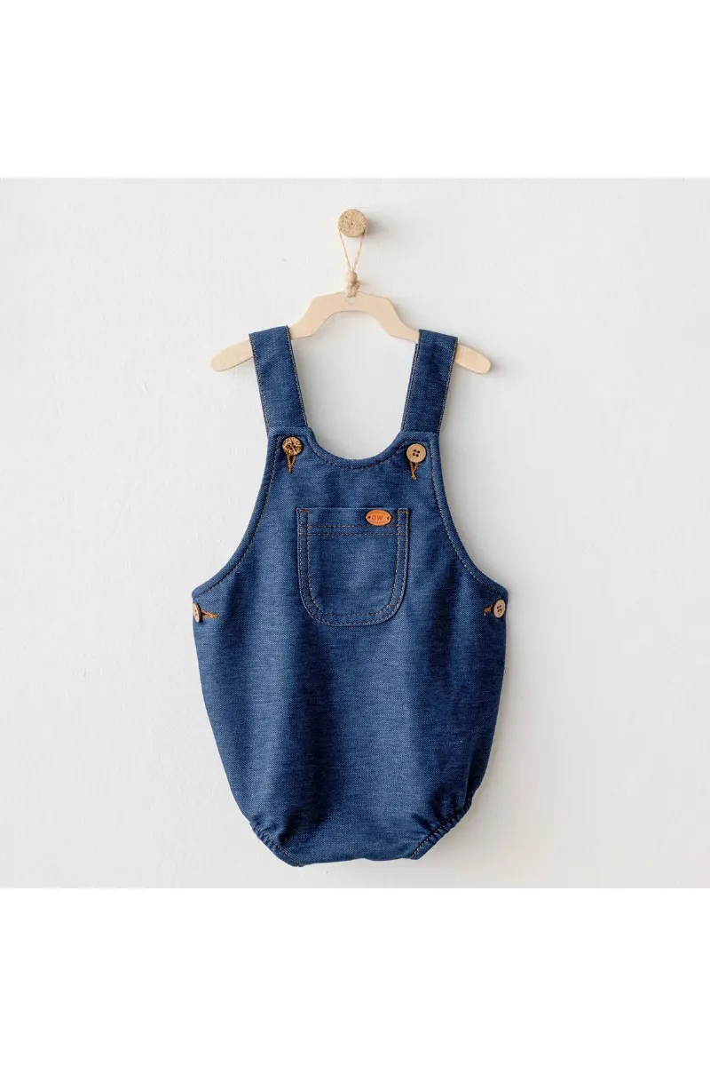 Andywawa AC25931 Romper Casual Bebek Tulum İndigo
