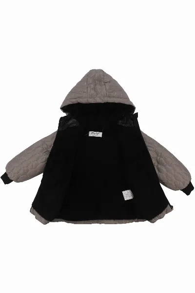 Unisex Vizon İçi Peluş Kapitoneli Mont